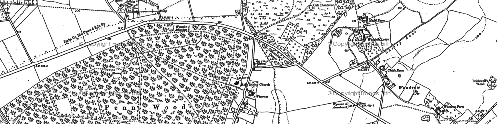 Old map of Penn Street in 1897