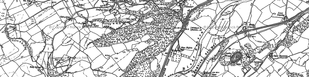 Old map of Pennant in 1884