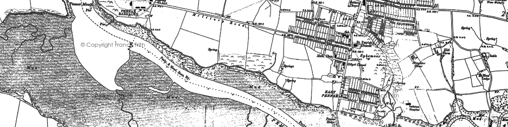 Old map of Brownslate in 1906