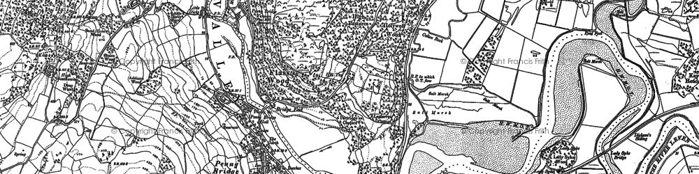 Old map of Penny Bridge in 1911