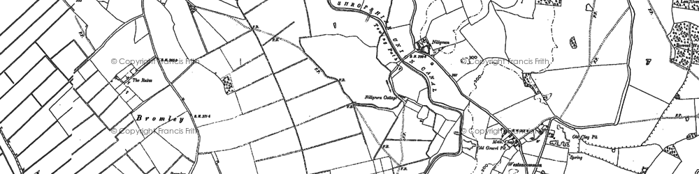 Old map of Pennyrush in 1880