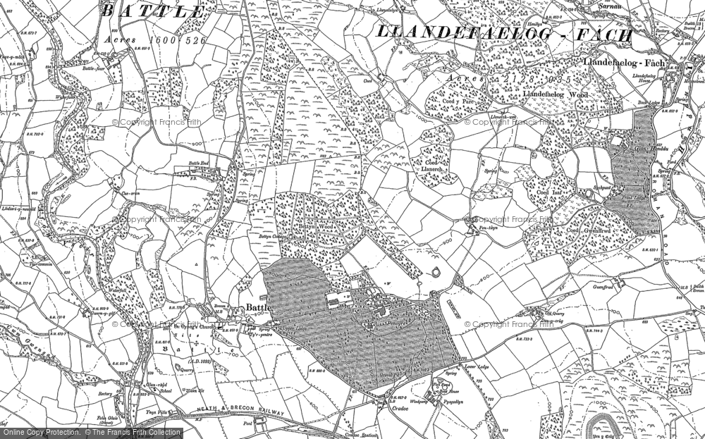 Old Map of Penoyre, 1887 in 1887