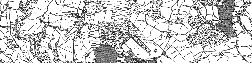 Old map of Penoyre in 1887