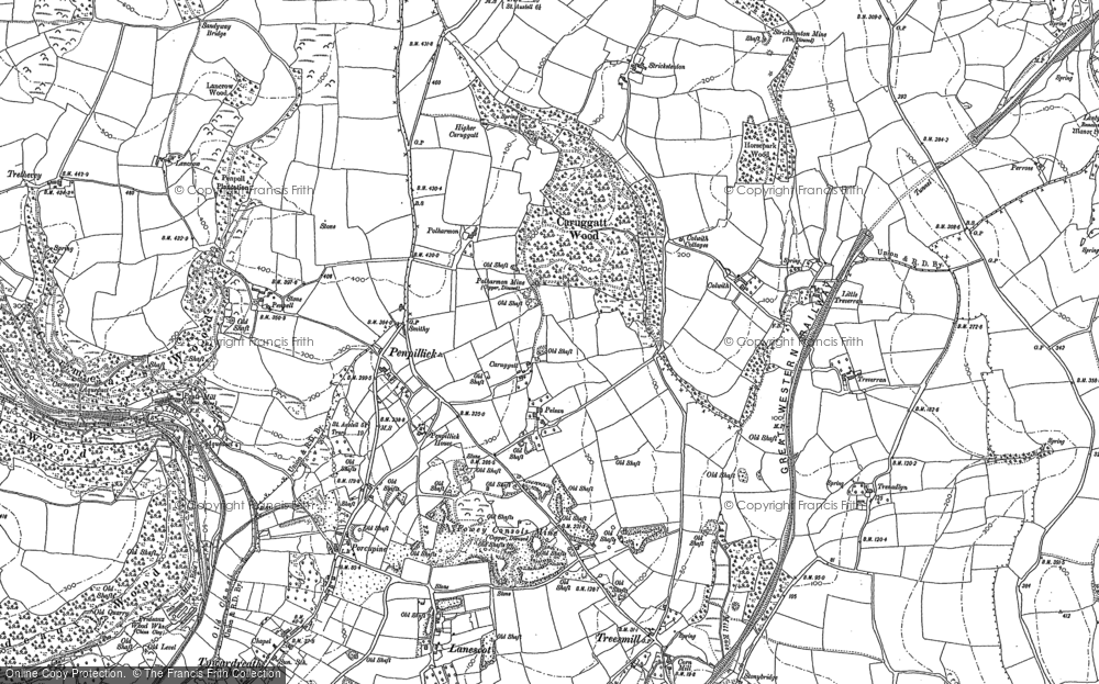 Old Map of Penpillick, 1881 - 1906 in 1881