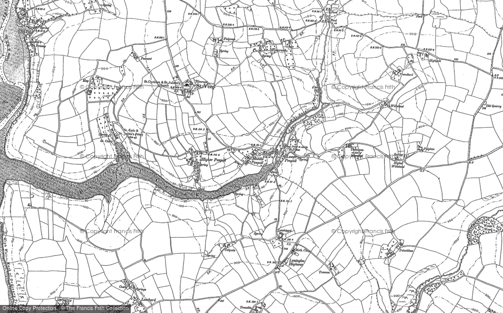 Old Map of Penpoll, 1881 - 1906 in 1881