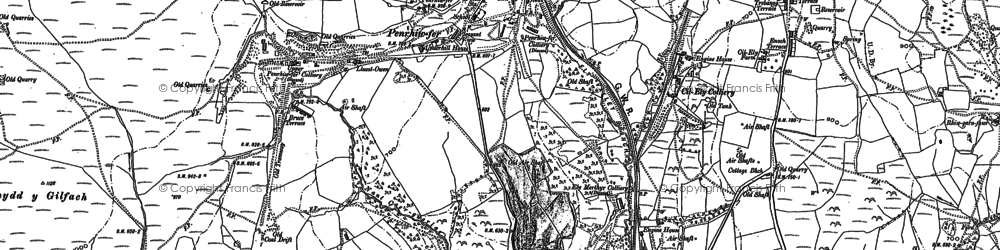 Old map of Penrhiwfer in 1898