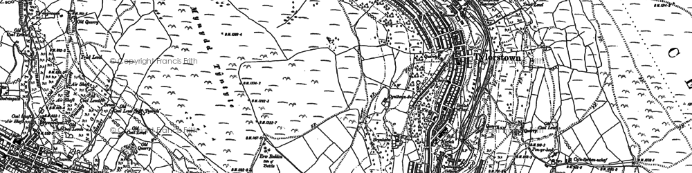 Old map of Penrhys in 1898
