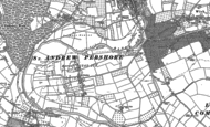 Old Map of Pensham, 1884