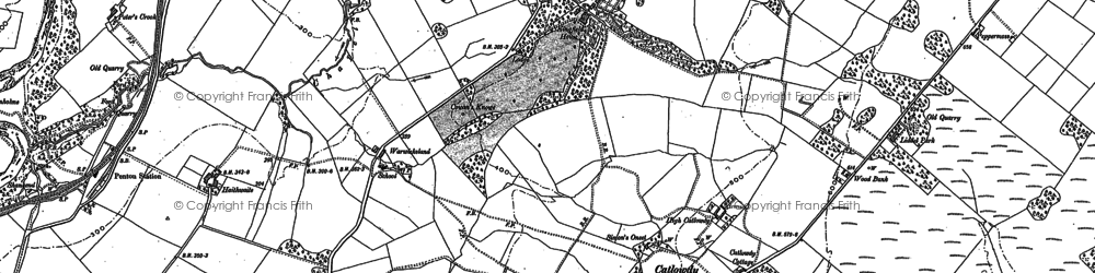 Old map of Catlowdy in 1899