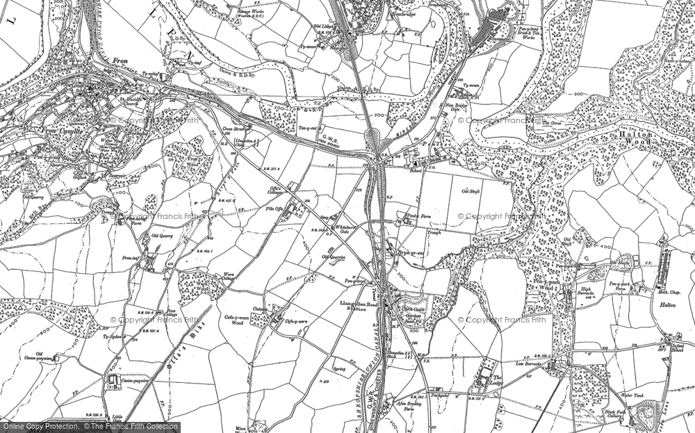 Old Map of Pentre, 1909 - 1910 in 1909