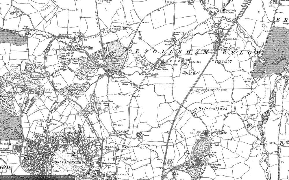 Old Map of Pentre Bychan, 1898 - 1909 in 1898