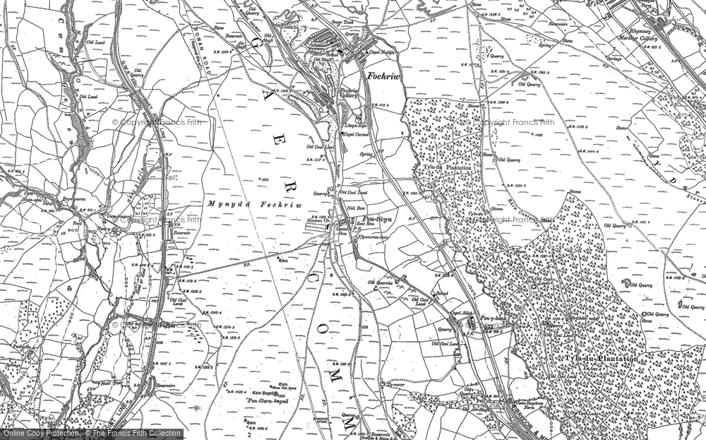 Old Map of Pentwyn, 1915 in 1915