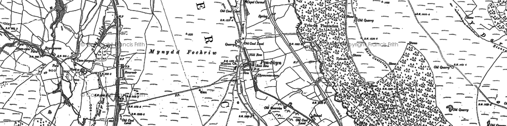 Old map of Pentwyn in 1915