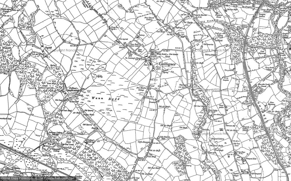 Old Map of Penybryn, 1898 - 1916 in 1898