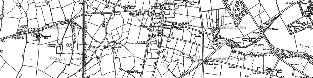 Old map of Penymynydd in 1898