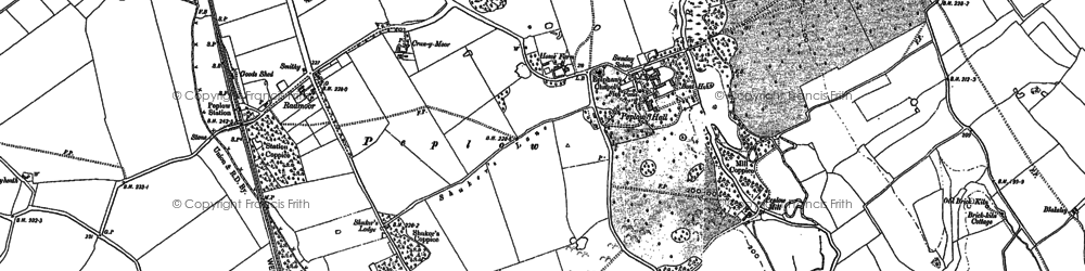 Old map of Radmoor in 1880