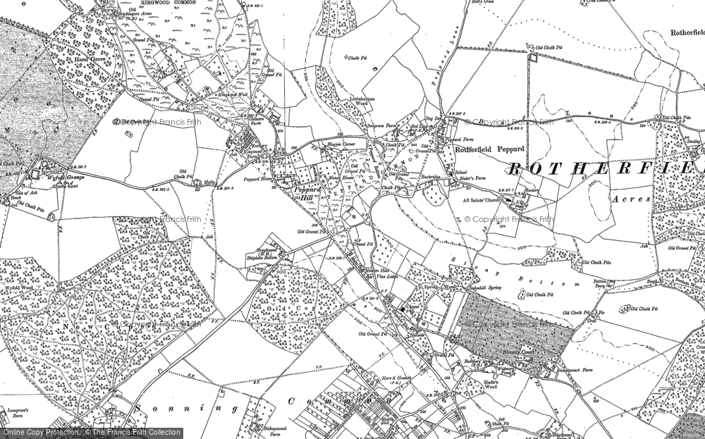 Old Map of Peppard Common, 1897 - 1912 in 1897
