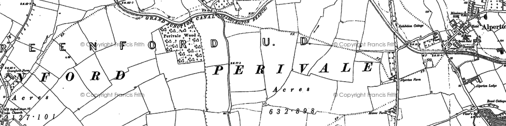 Old map of Alperton in 1894