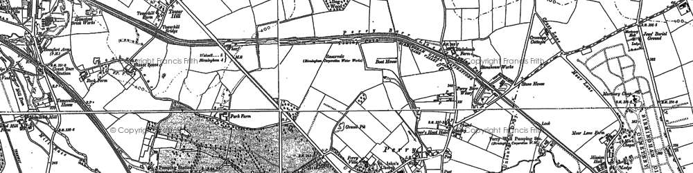 Old map of Perry Barr in 1901