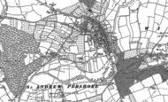 Old Map of Pershore, 1884