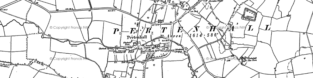 Old map of Pertenhall in 1900