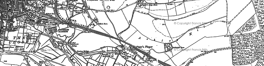 Old map of Milford in 1900