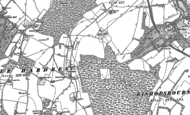 Old Map of Pett Bottom, 1895 - 1896