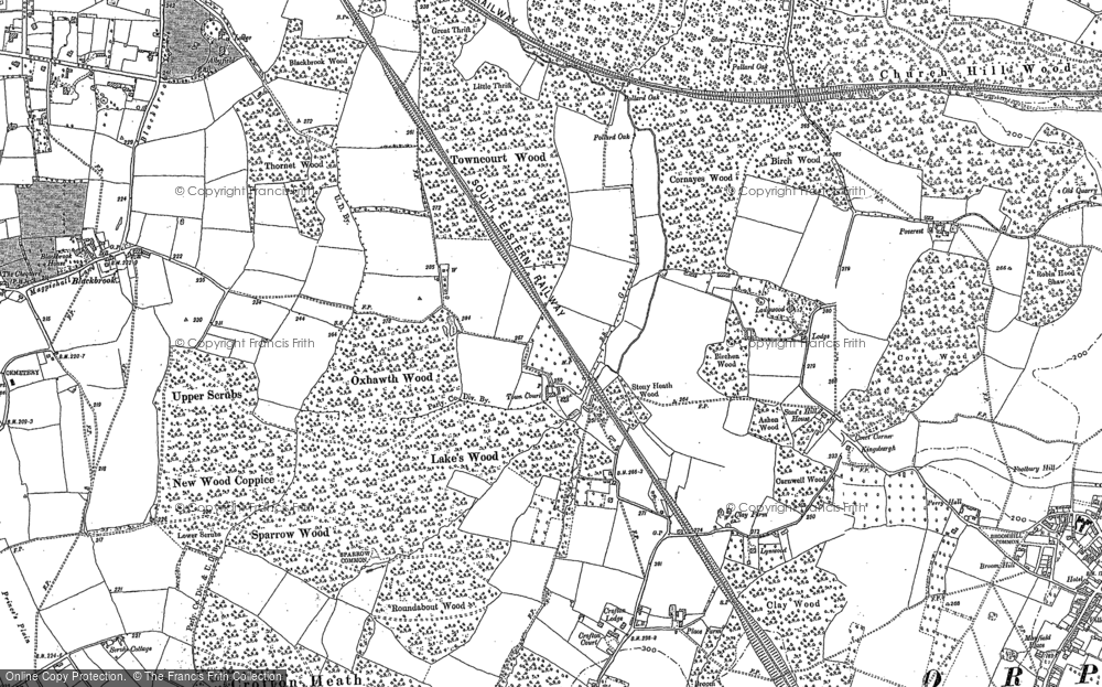 Old Map of Petts Wood, 1895 in 1895