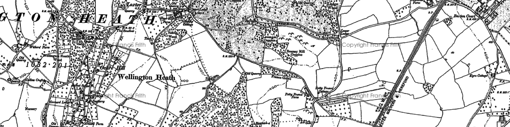 Old map of Petty France in 1886