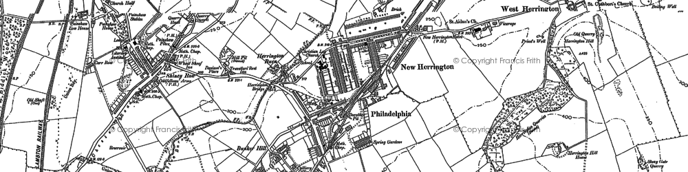 Old map of Philadelphia in 1895