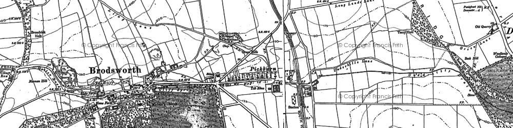 Old map of Pickburn in 1891