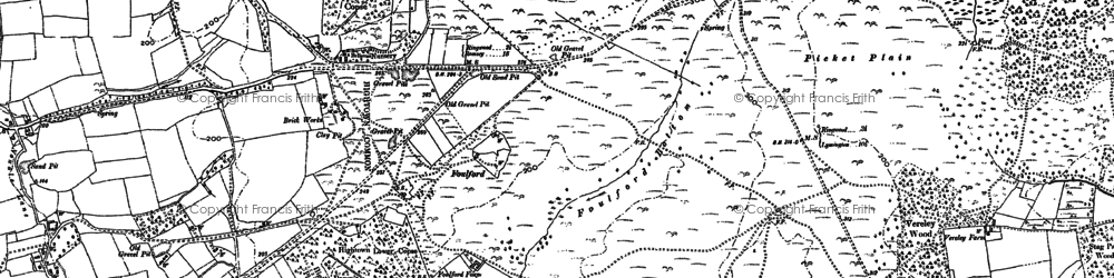 Old map of Picket Hill in 1895