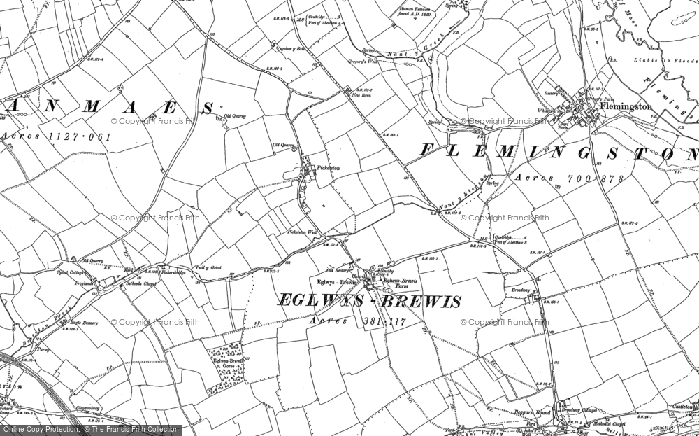 Old Map of Picketston, 1897 in 1897