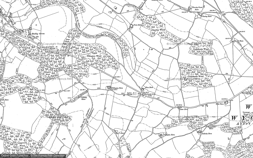 Old Map of Piddington, 1897 in 1897