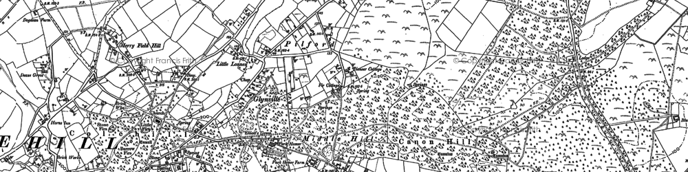 Old map of Pilford in 1900