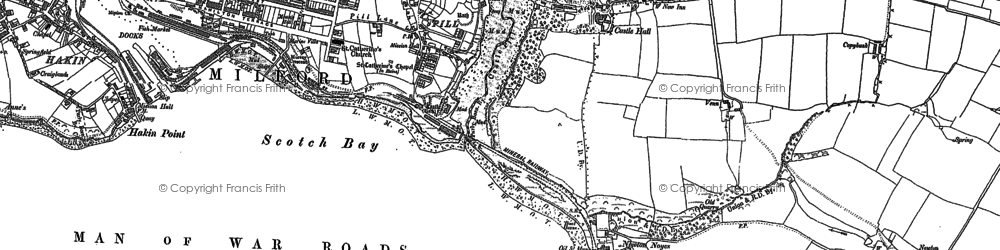 Old map of Black Br in 1906