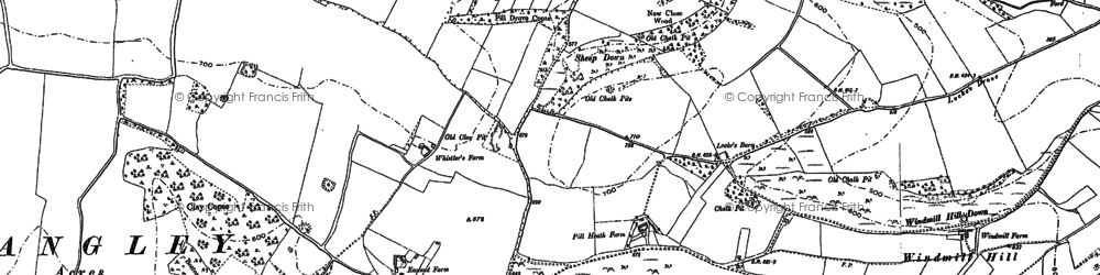 Old map of Blagden Copse in 1894