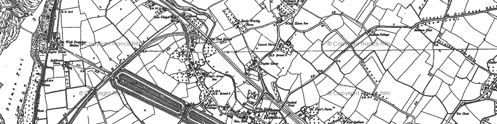 Old map of Pilning in 1900