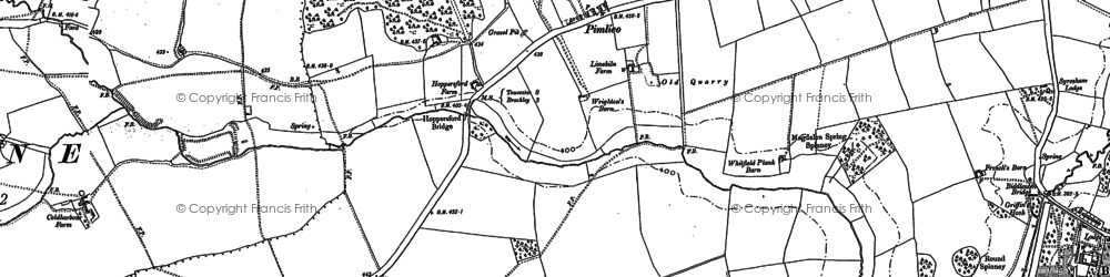 Old map of Pimlico in 1883