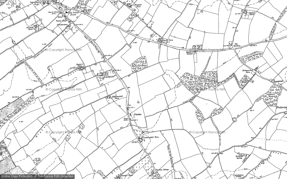Old Map of Historic Map covering Leverstock Green in 1896