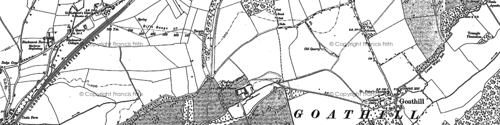 Old map of Pinford in 1901