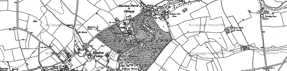 Old map of Pinkney in 1899