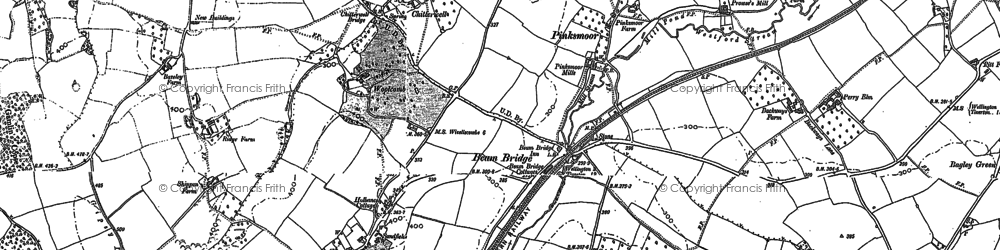 Old map of Beam Bridge in 1903
