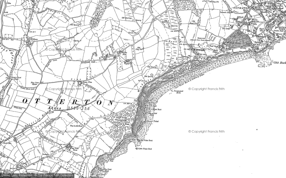 Old Map of Historic Map covering Windgate in 1903