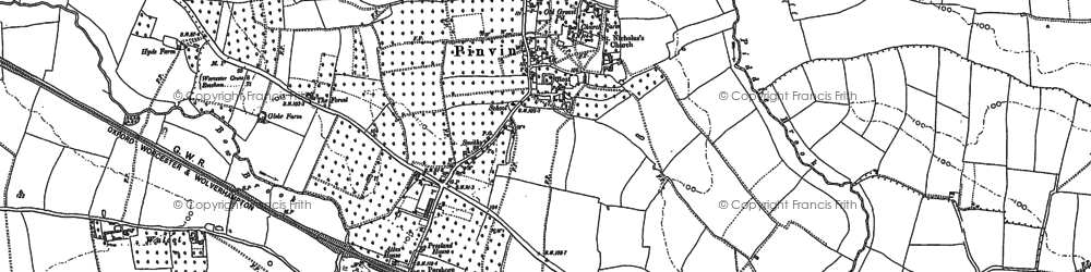 Old map of Walcot in 1884