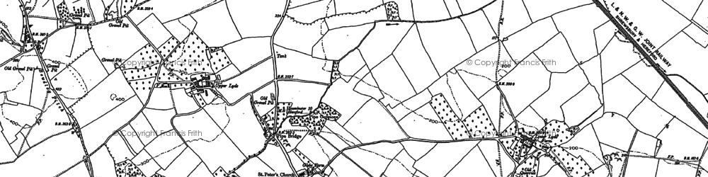 Old map of Pipe and Lyde in 1886