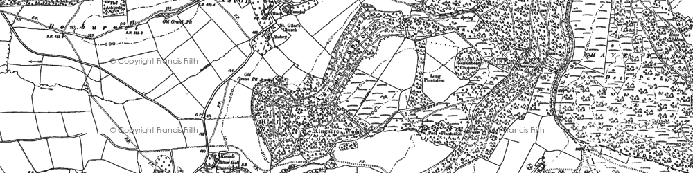 Old map of Bringewood in 1902