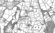 Old Map of Pirton, 1884
