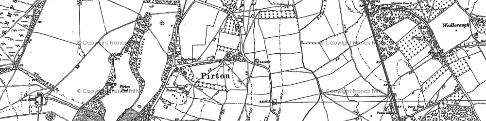 Old map of Stonehall in 1884