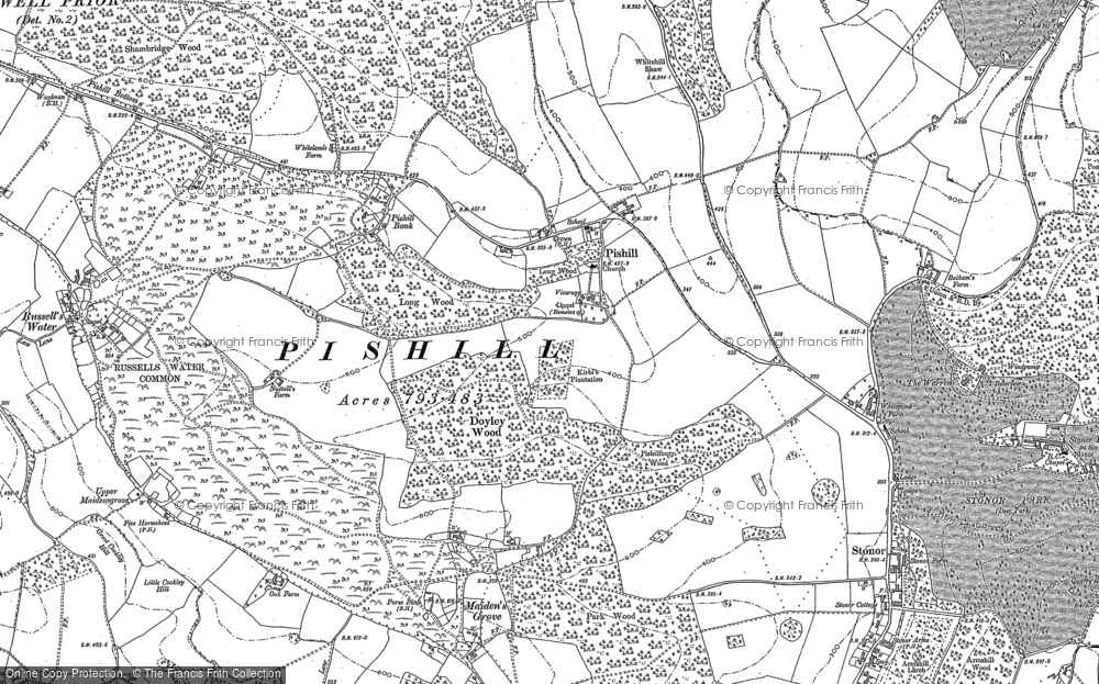 Old Map of Pishill, 1897 - 1919 in 1897